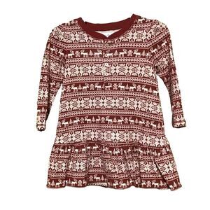 Ralph Lauren Christmas Fair Isle Dress Reindeer 12M